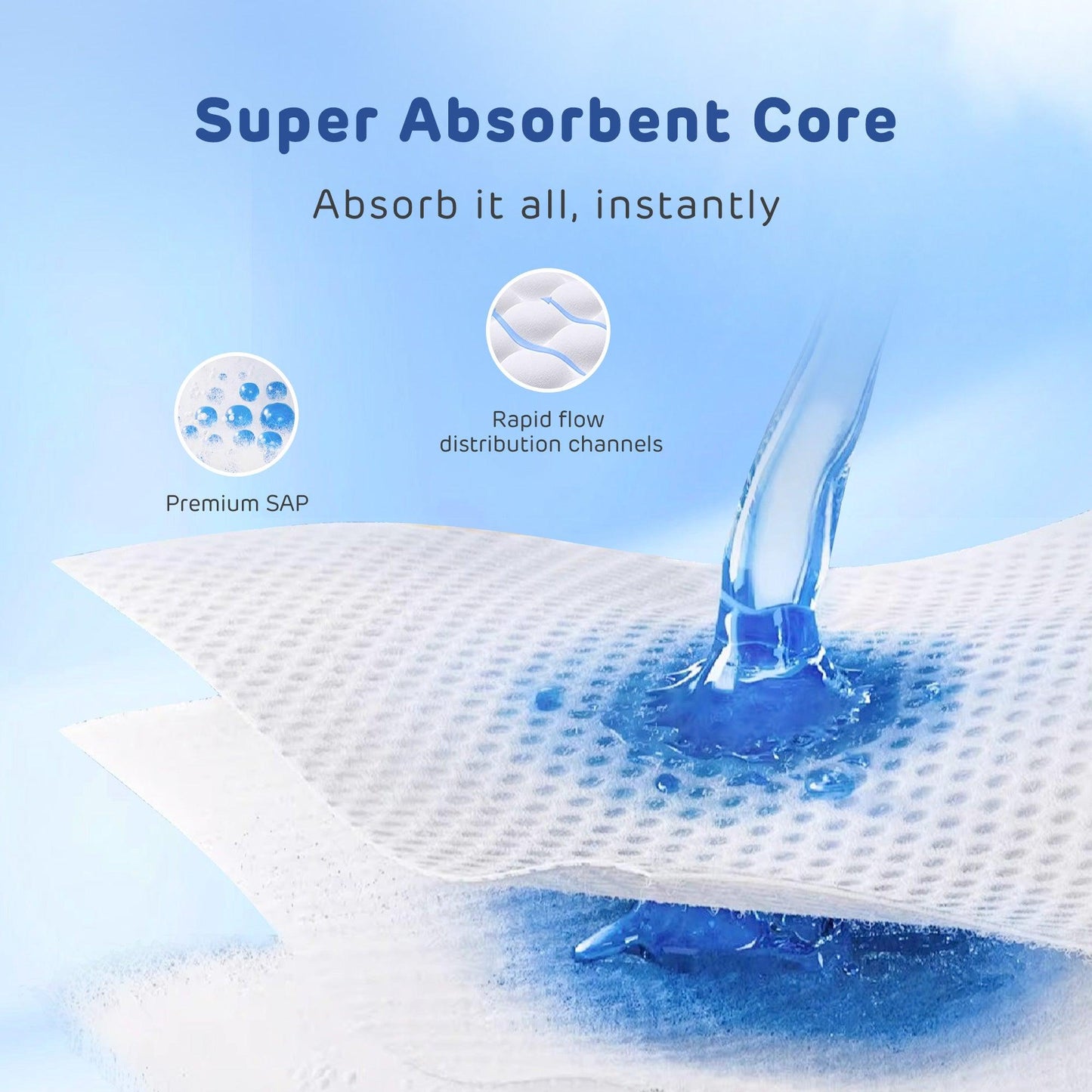 Sanitary Napkin with Ultra-thin Absorption Core