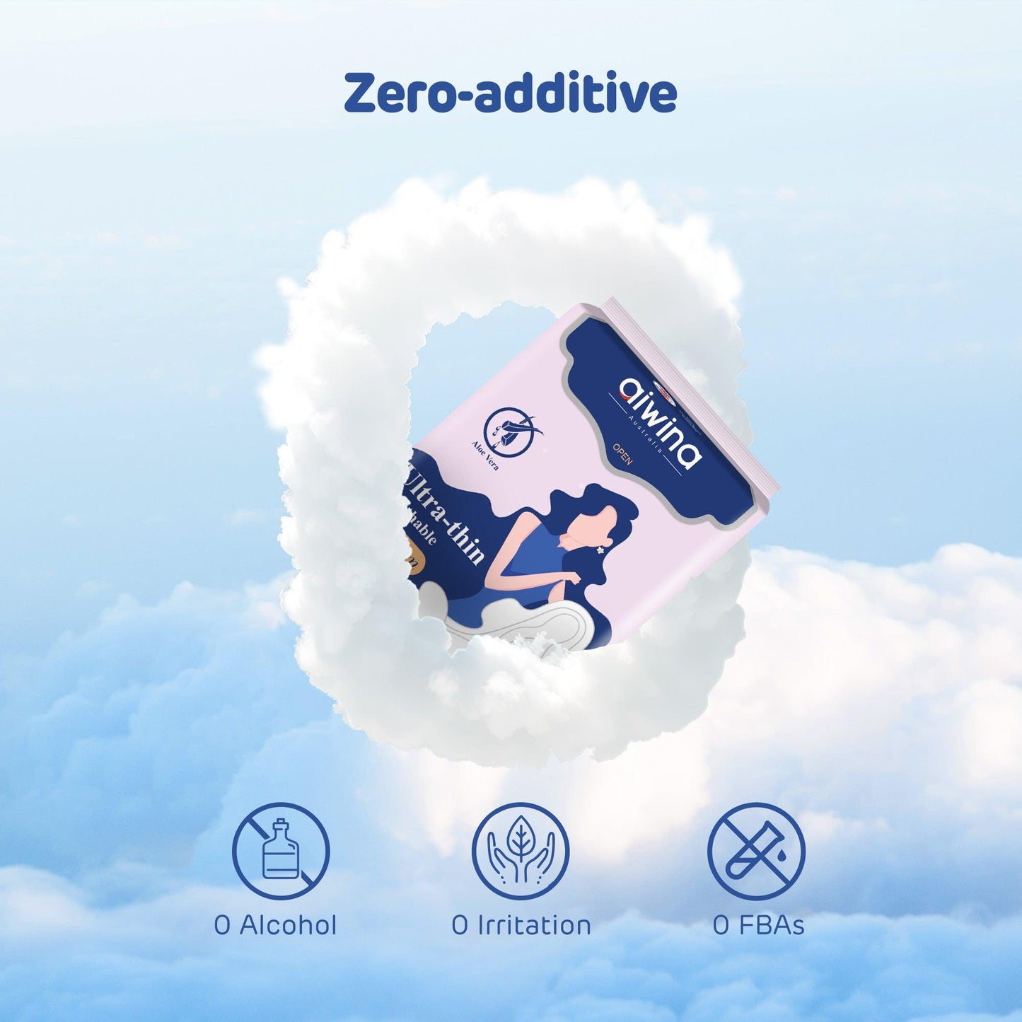 Aiwina Sanitary Napkin: Zero-additive