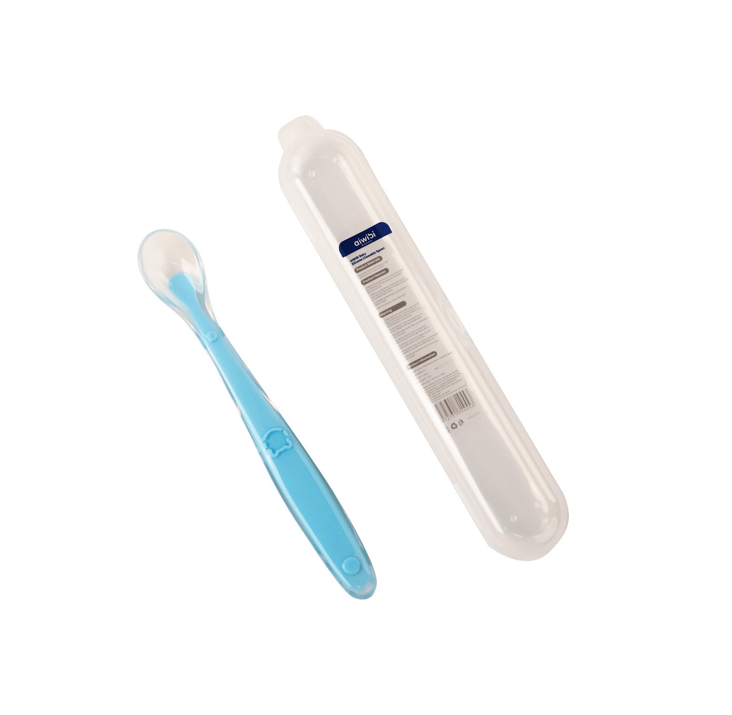 Baby Silicon Chewable Spoon - Blue Product Image