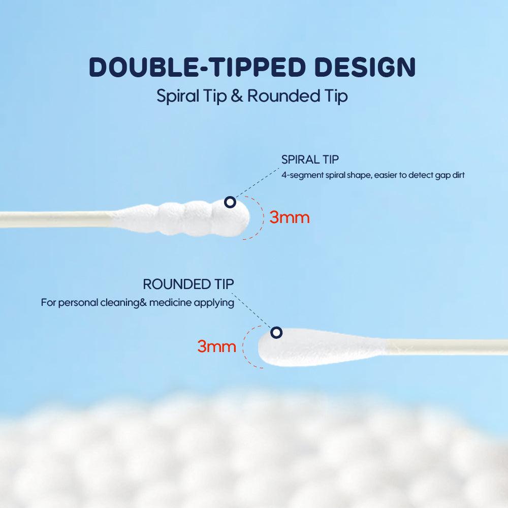 Aiwibi Cotton Swab With Double Tipped Design