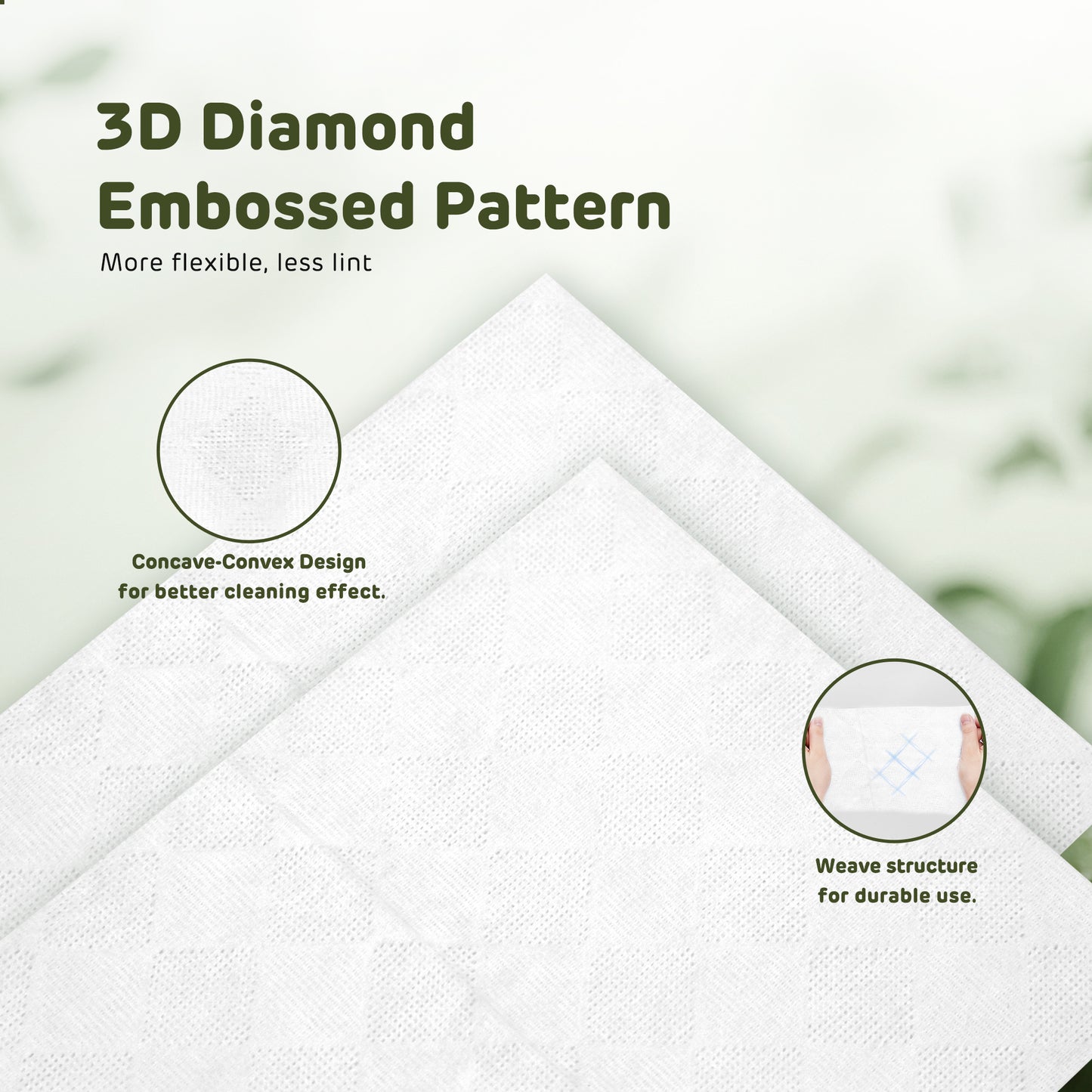 100% Biodegradable Dry Wipes