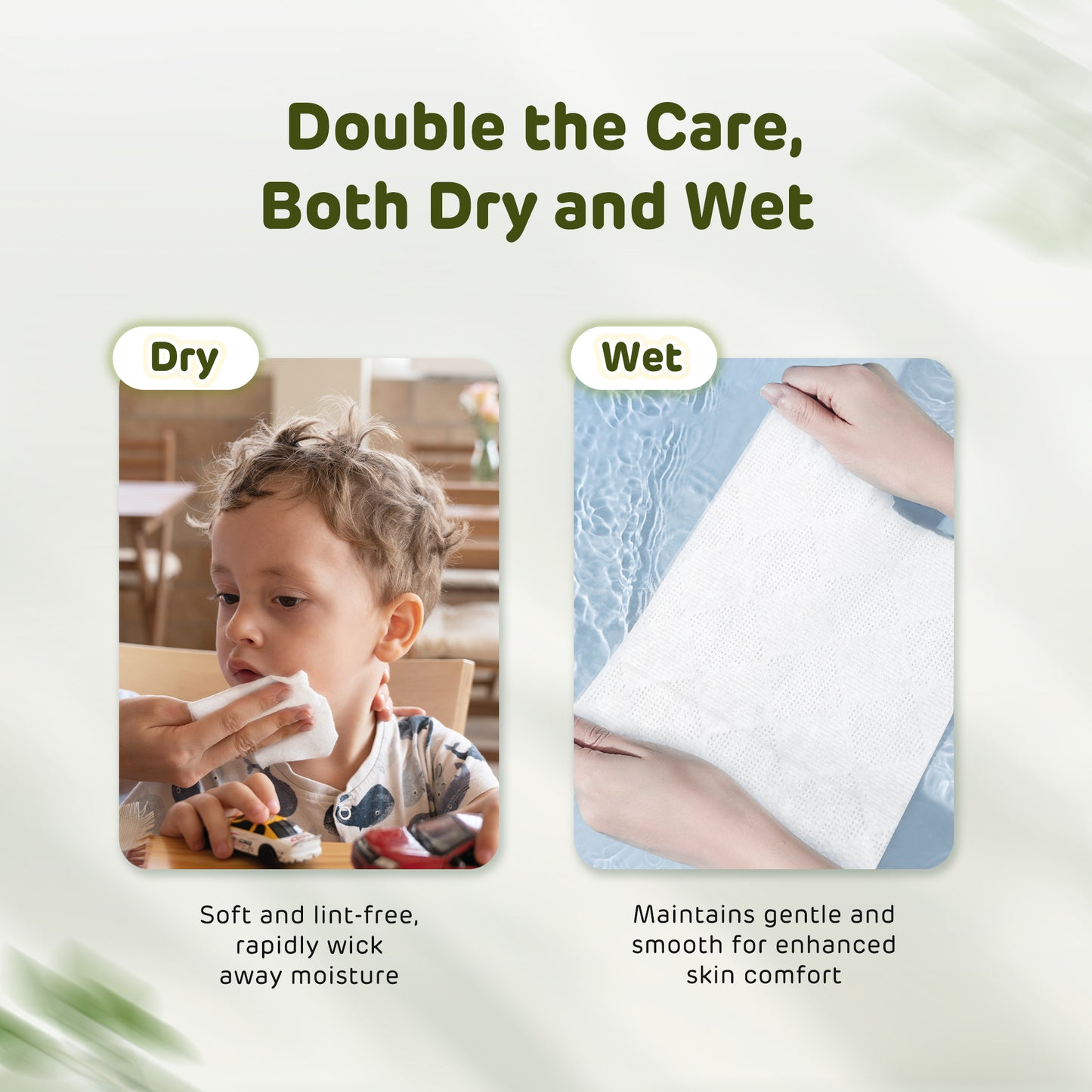 100% Biodegradable Dry Wipes