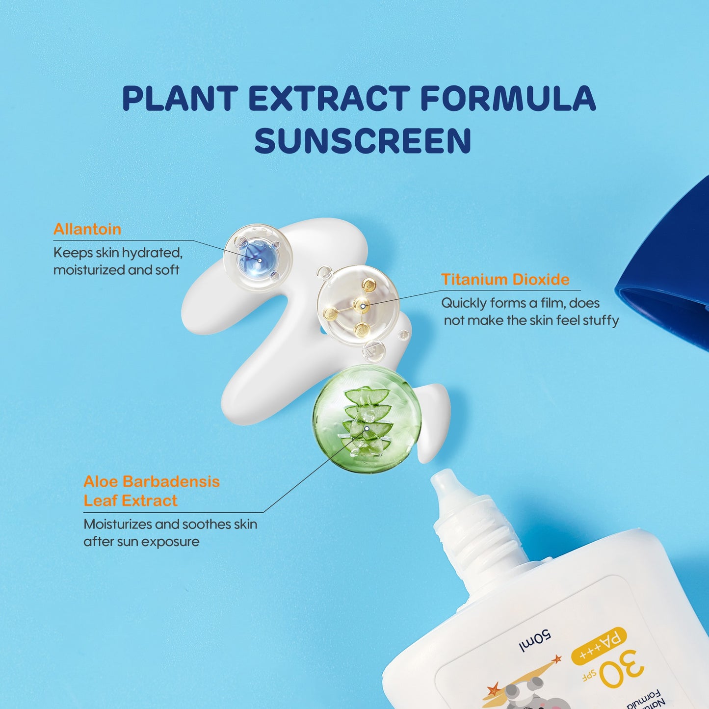 Aiwibi Baby Sunscreen: Protecting your baby with SPF 30 and the natural goodness of aloe vera.