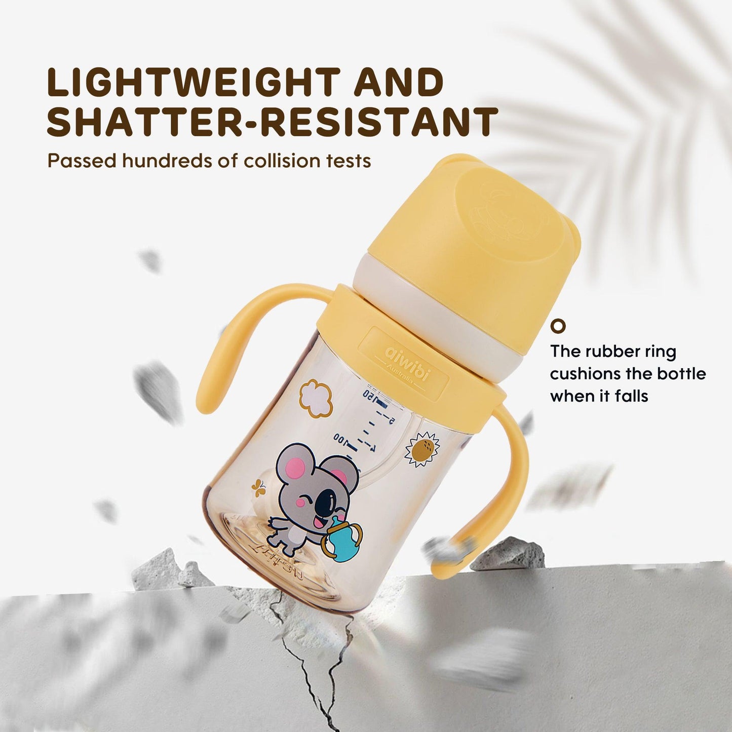 Aiwibi Tritan Lightweight, Shatter-Resistant Feeding Bottle