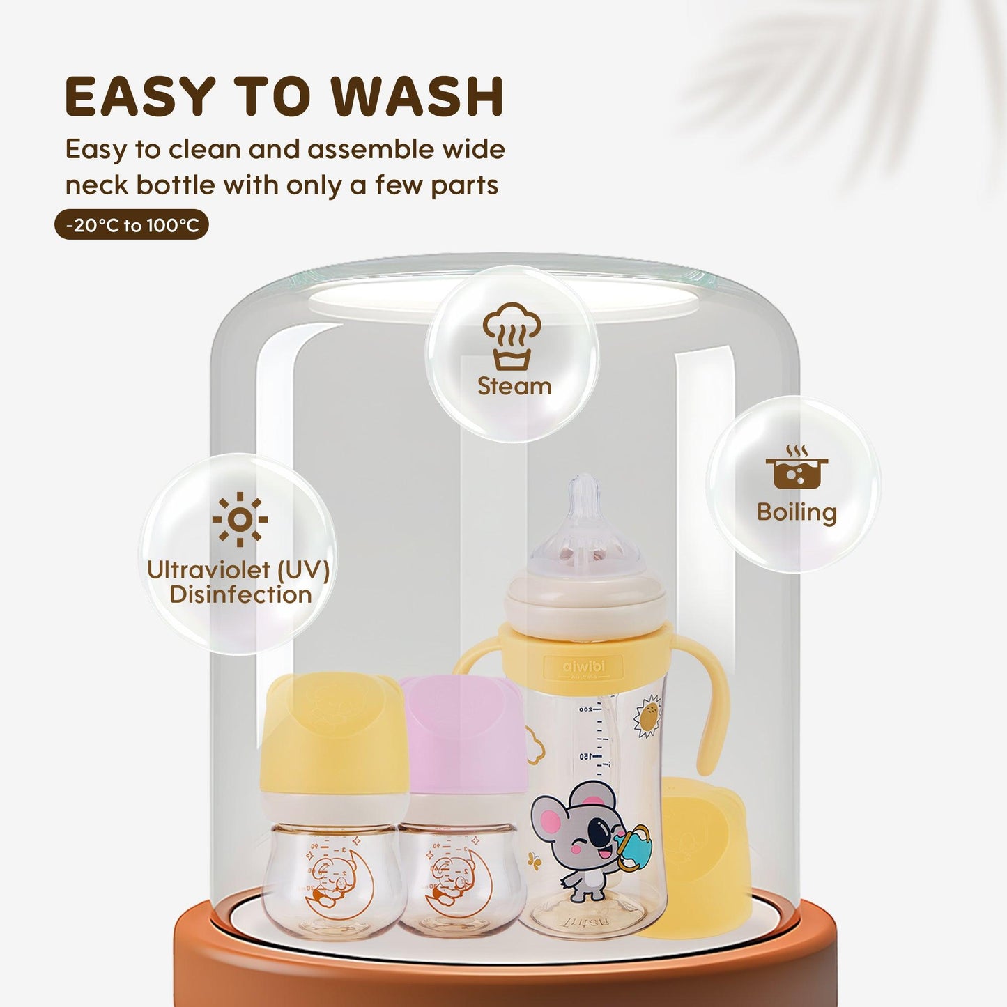 Tritan Shatter-Resistant Feeding Bottle : Easy to Wash