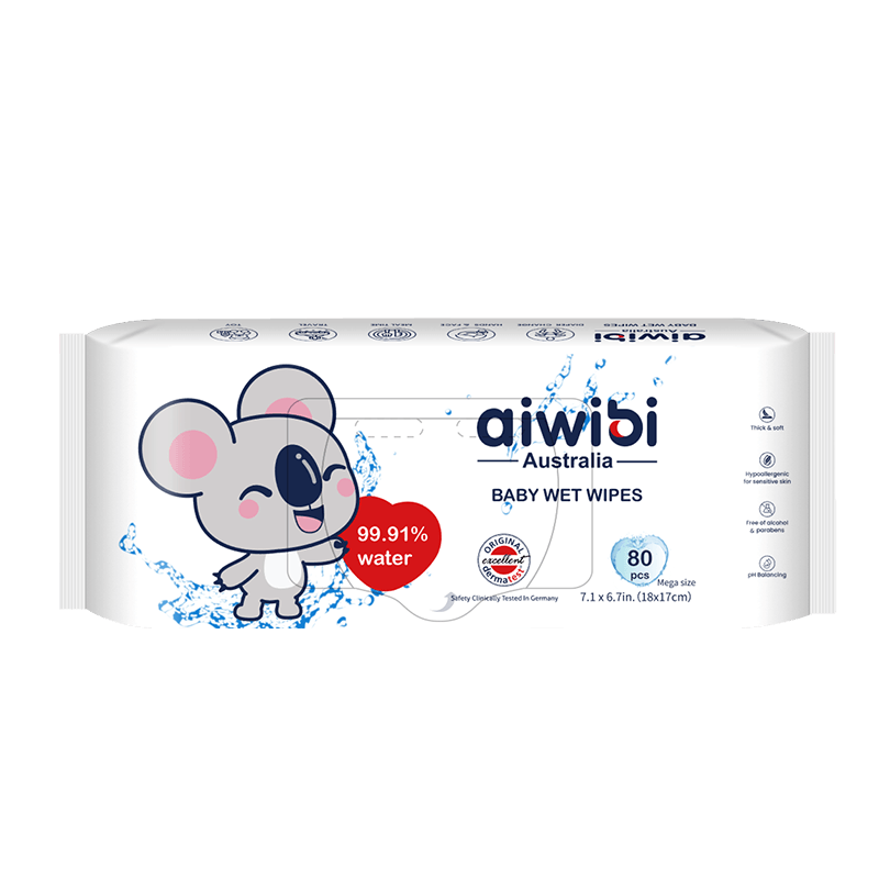 99.91% Pure Water Wipes 80Pcs Baby Wipes Product Image