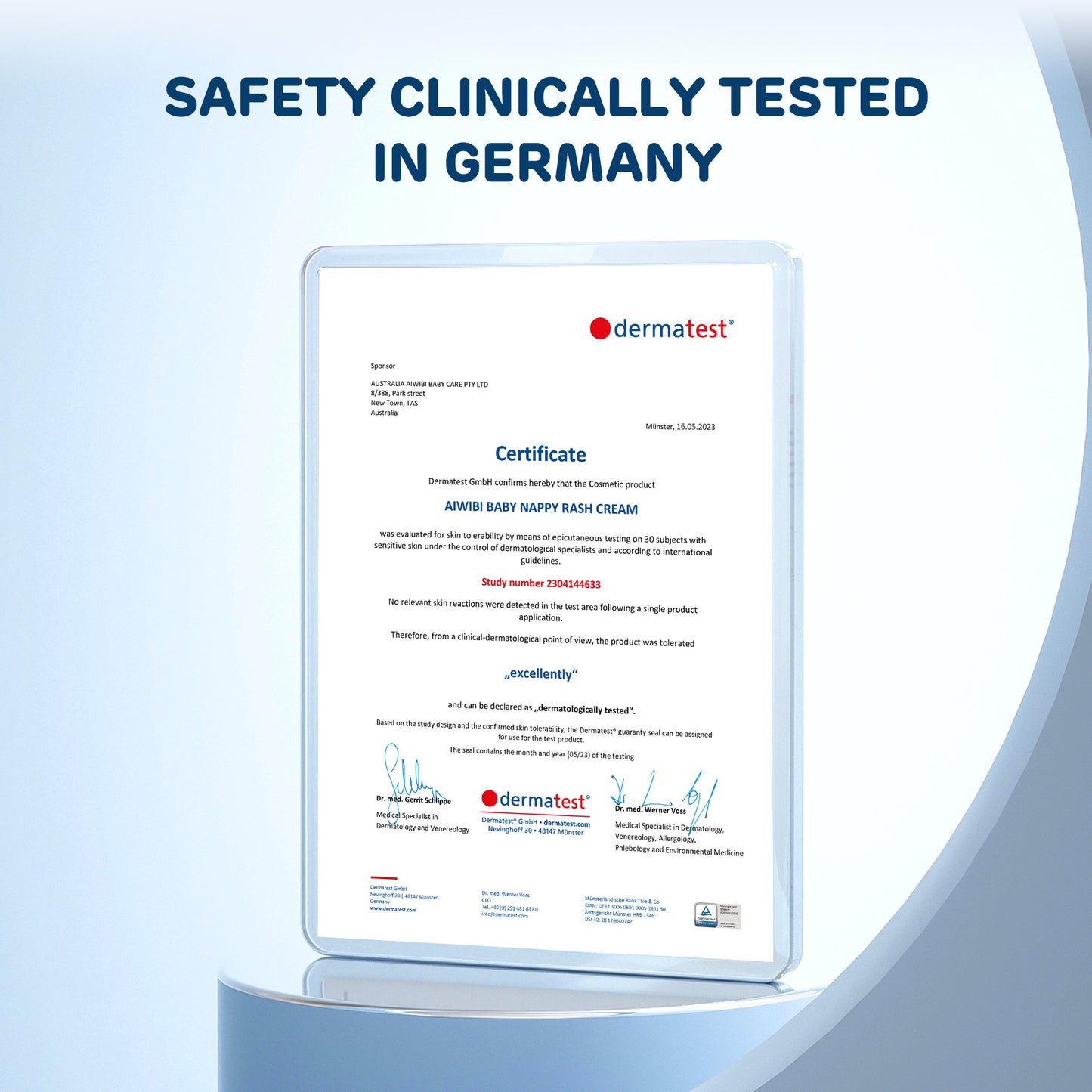 Aiwibi Nappy Rash Care Cream Certified Safe by DMATEST