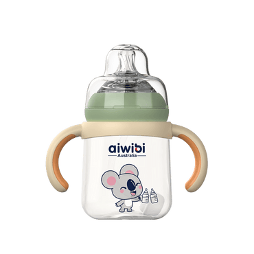 PPSU Heatresistance Anti-colic Feeding Bottles 240ml Green Product Image.