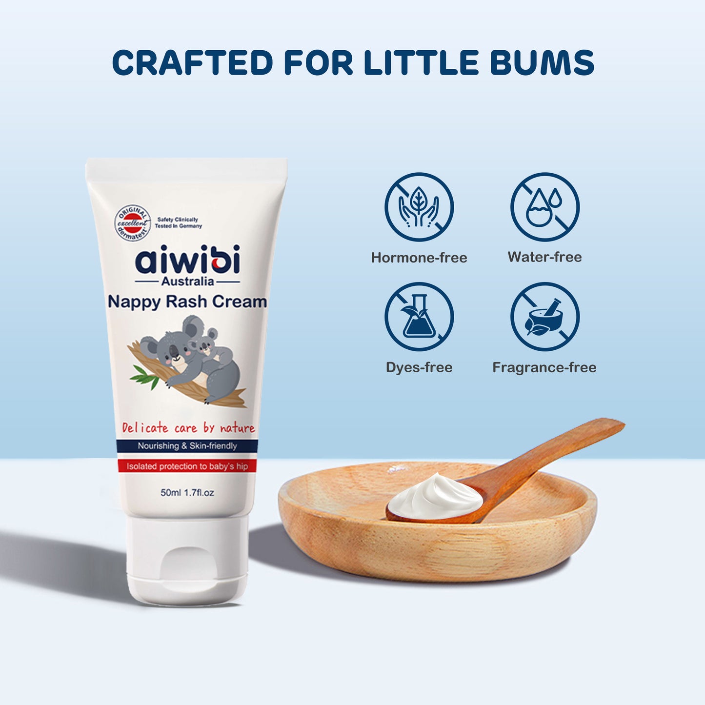 Trust Aiwibi Nappy Rash Cream for gentle and effective protection for your baby.
