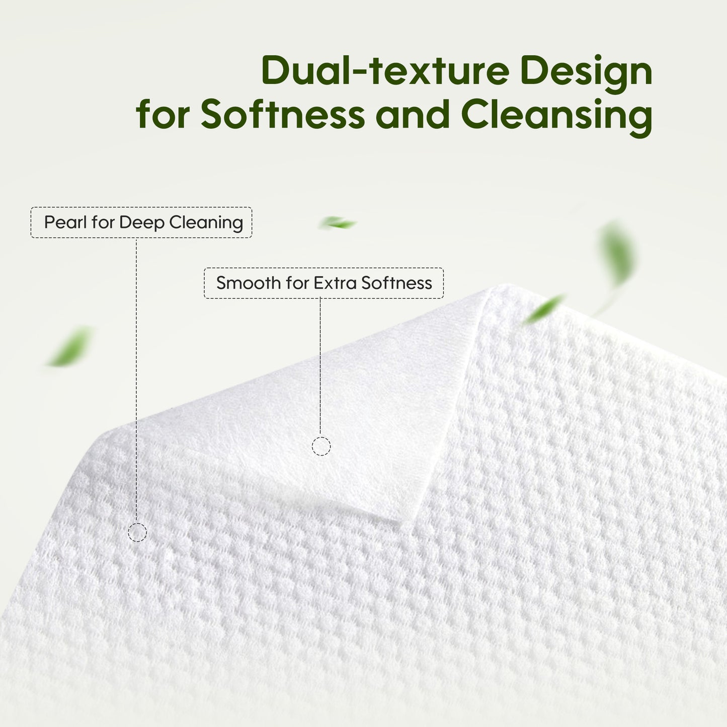Aiwibi Mini Wipes: Dual-texture Design for Softness and Cleansing.