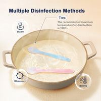 Baby Silicone Chewable Spoon: Multiple Disinfection Methods