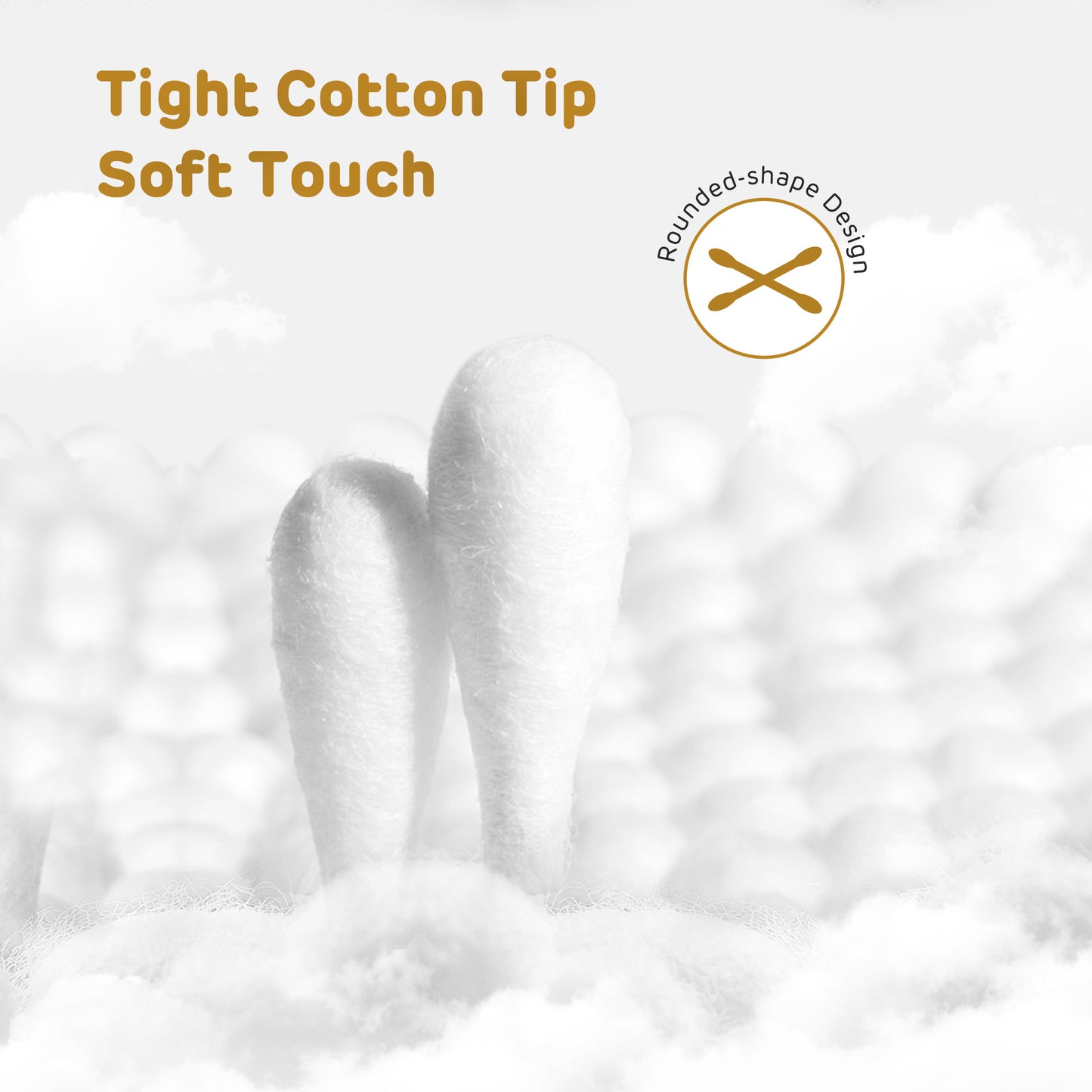 Cotton Swabs (Round Shape) 200pcs