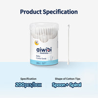 Cotton Swabs (Spiral + Spoon Shape) 200pcs