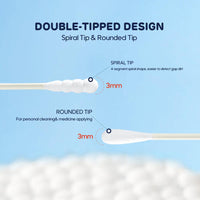 Aiwibi Cotton Swab With Double Tipped Design