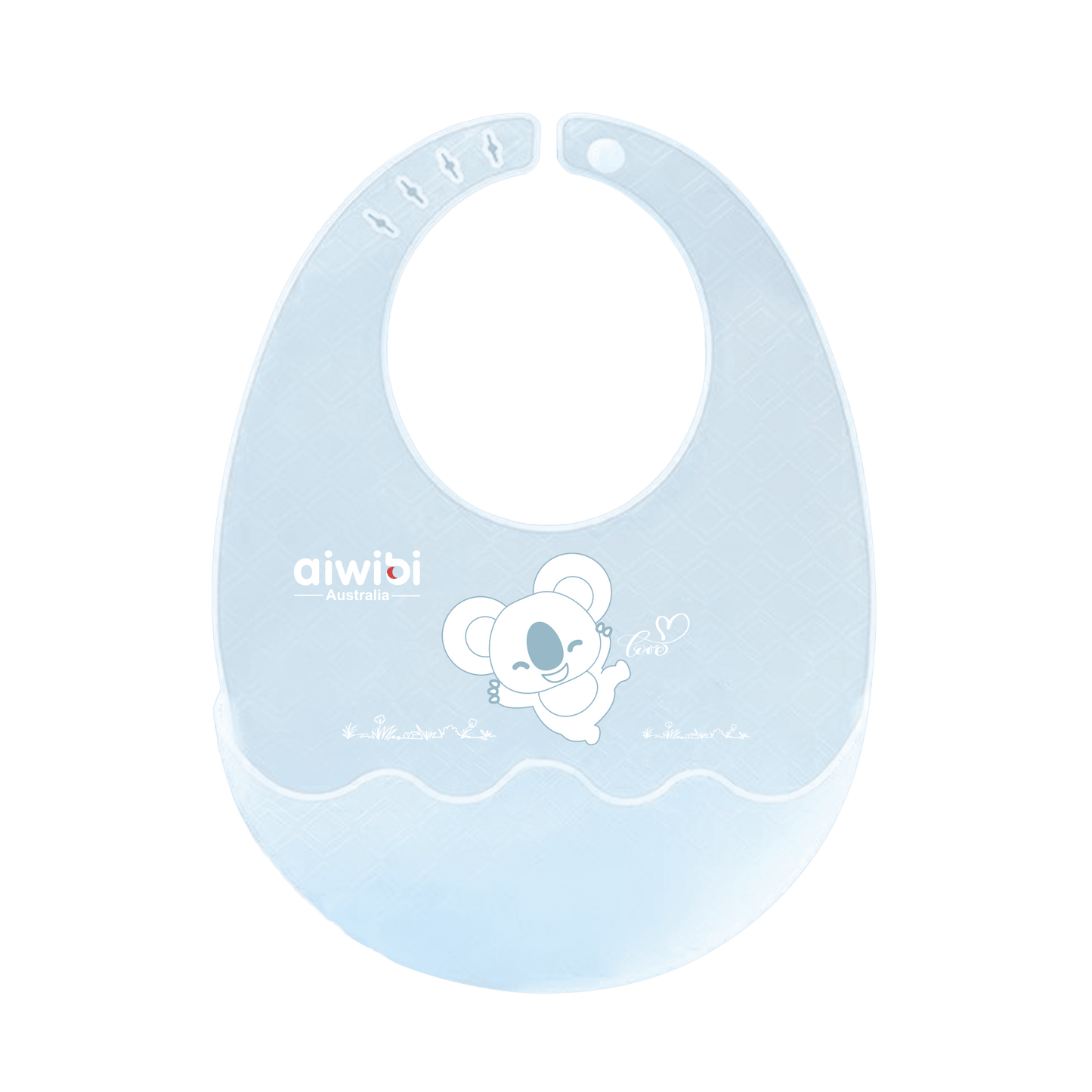 Baby Silicone Bib Fold N Go Product Image Blue