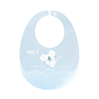 Baby Silicone Bib Fold N Go Product Image Blue