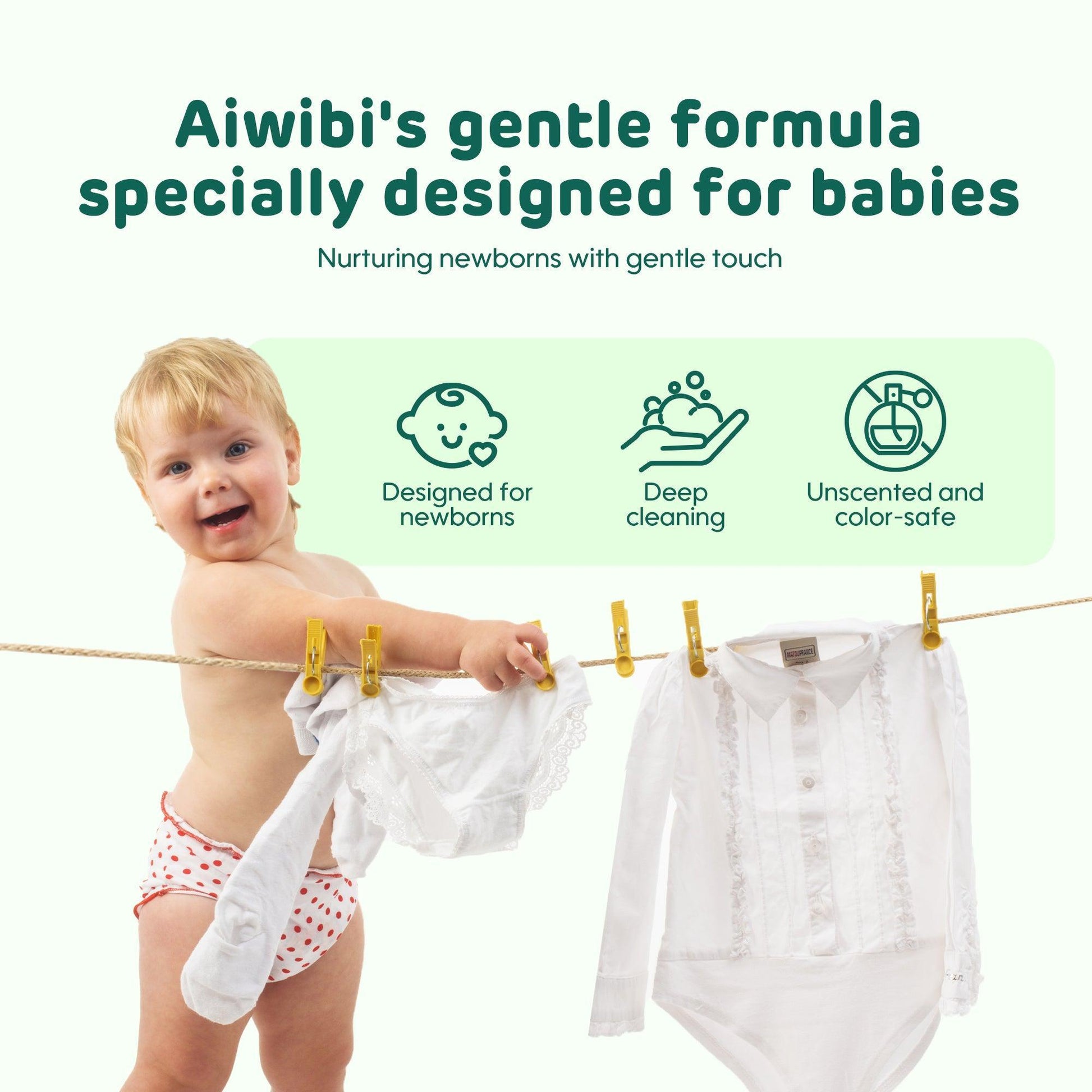 Aiwibi Enzymatic Baby Laundry：Caring for Baby's Skin