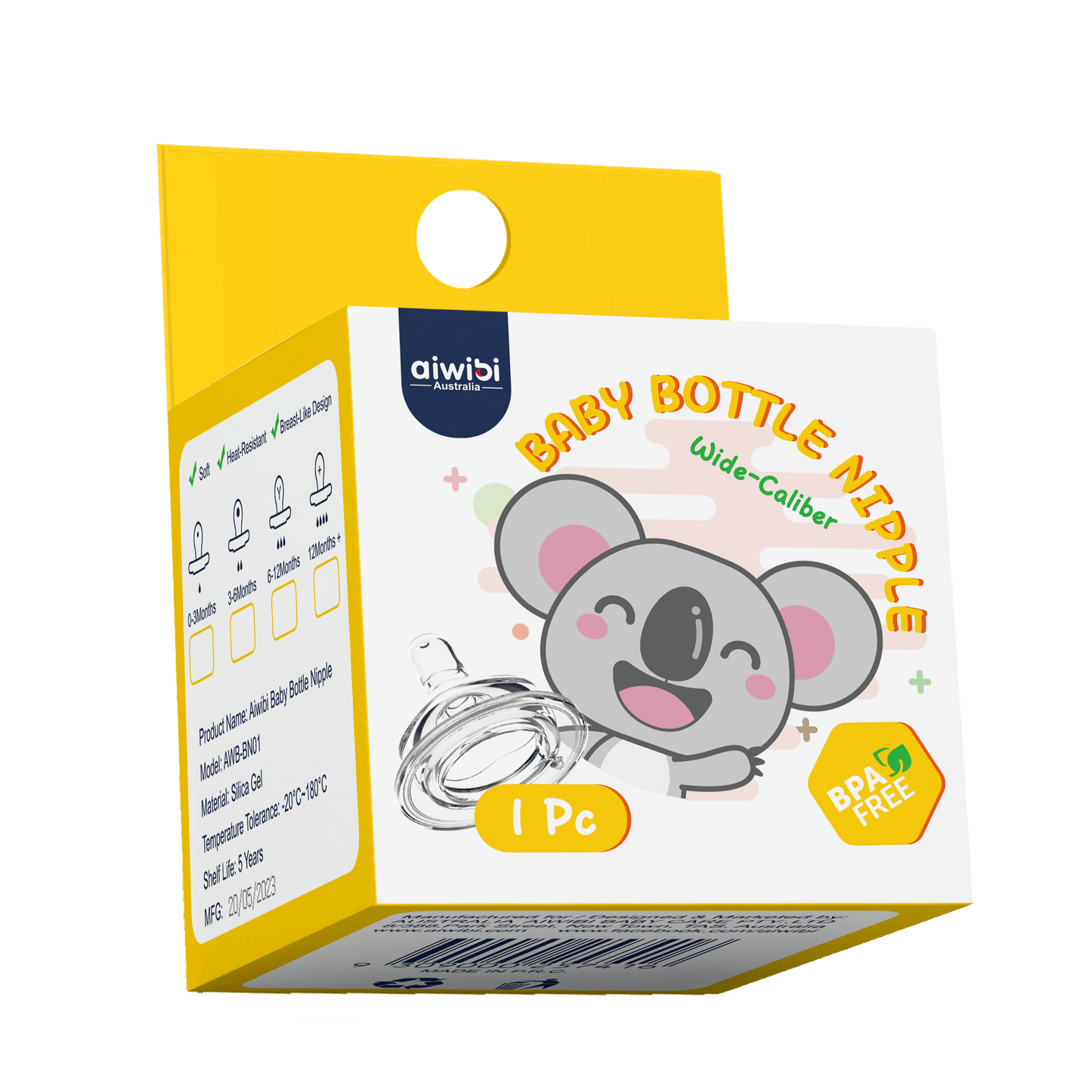 Baby Bottle Nipple S/M/Y/十（0-12Months）