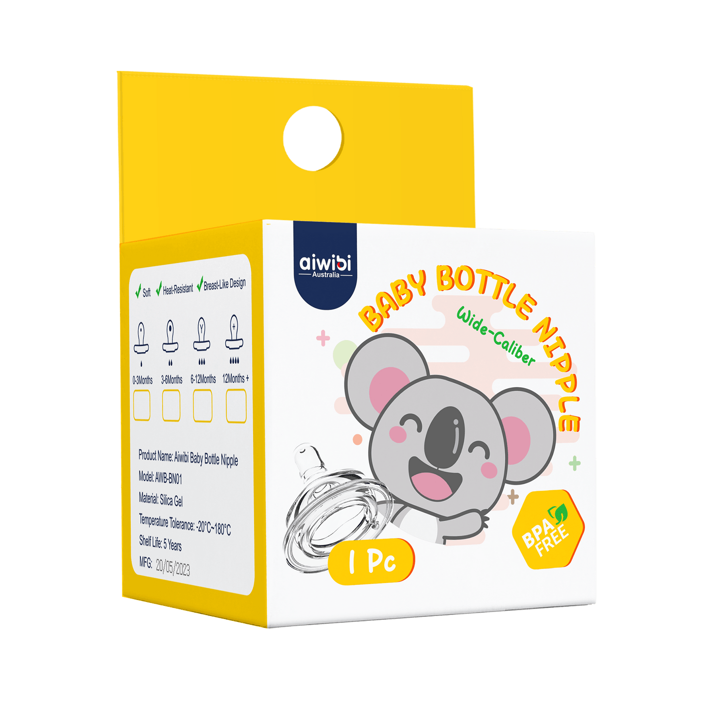 Baby Bottle Nipple S/M/Y/十（0-12Months）