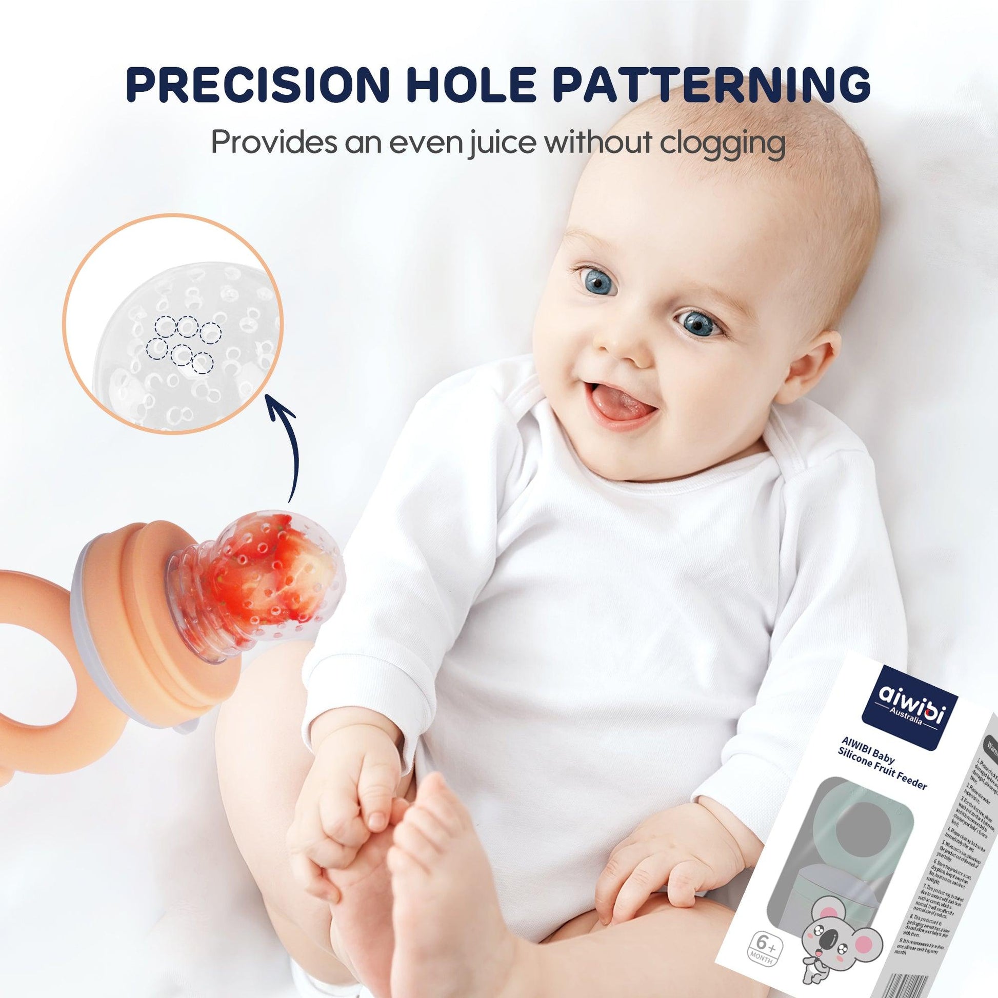 Baby Fresh Fruit Feeder for Smooth, Even Feeding