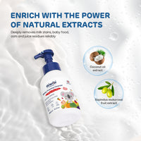 Natural enzymes break down milk fats, residue, and bacteria without harsh chemicals.