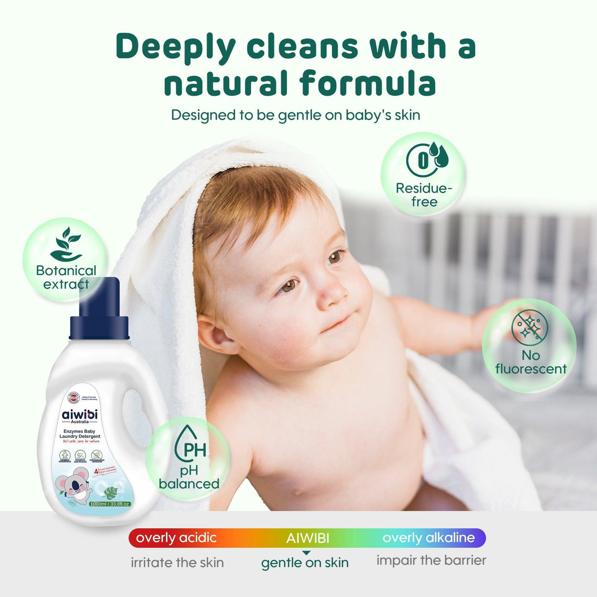 Aiwibi Baby Enzyme Laundry ：Gentle Formula