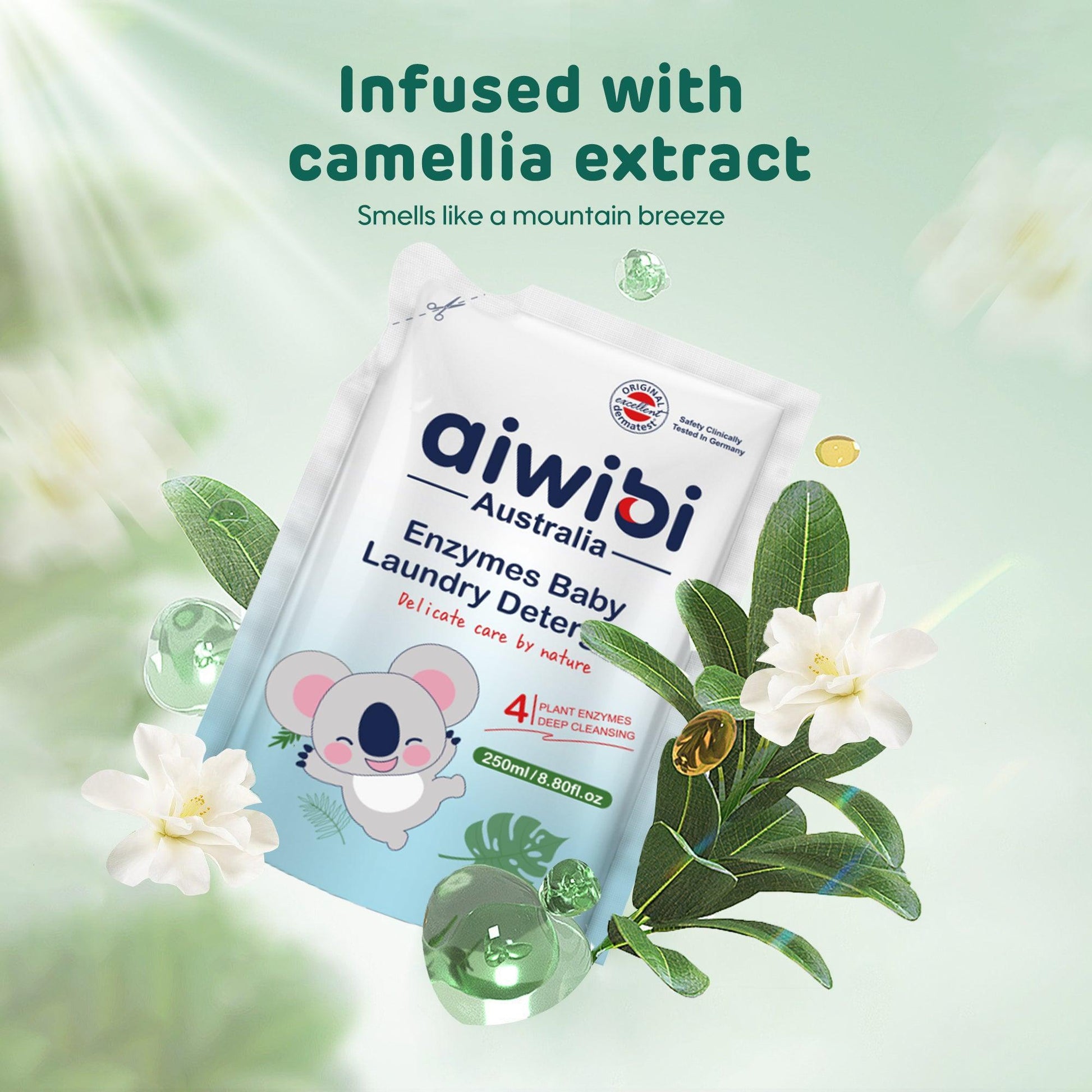 Aiwibi Baby Laundry: Infused with Camellia Extract for Gentle Cleansing