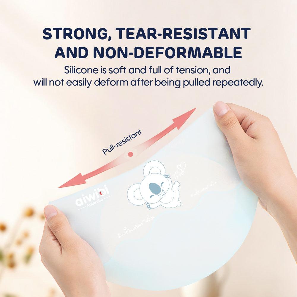 Fold N Go Baby Silicone Bib: Strong, Tear-Resistant, and Non-Deformable