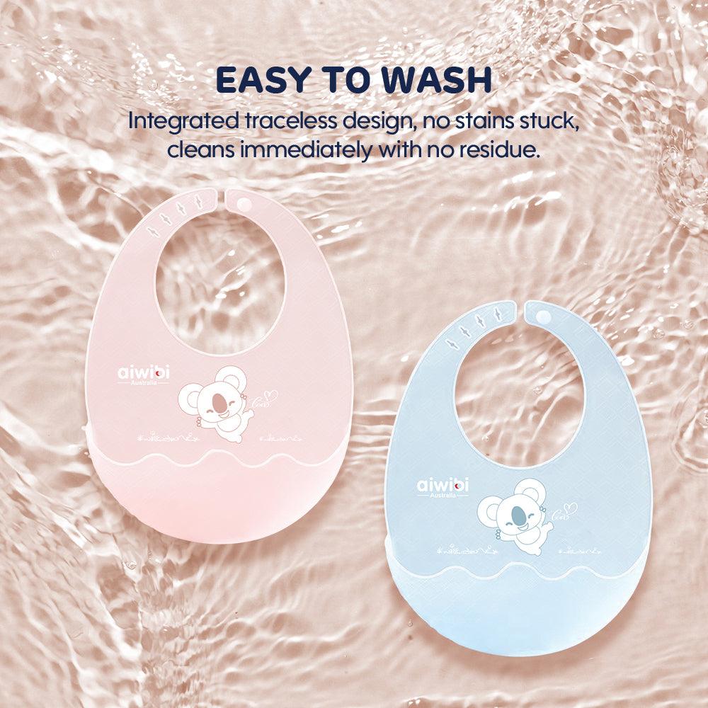 Fold N Go Baby Silicone Bib: Easy To Wash
