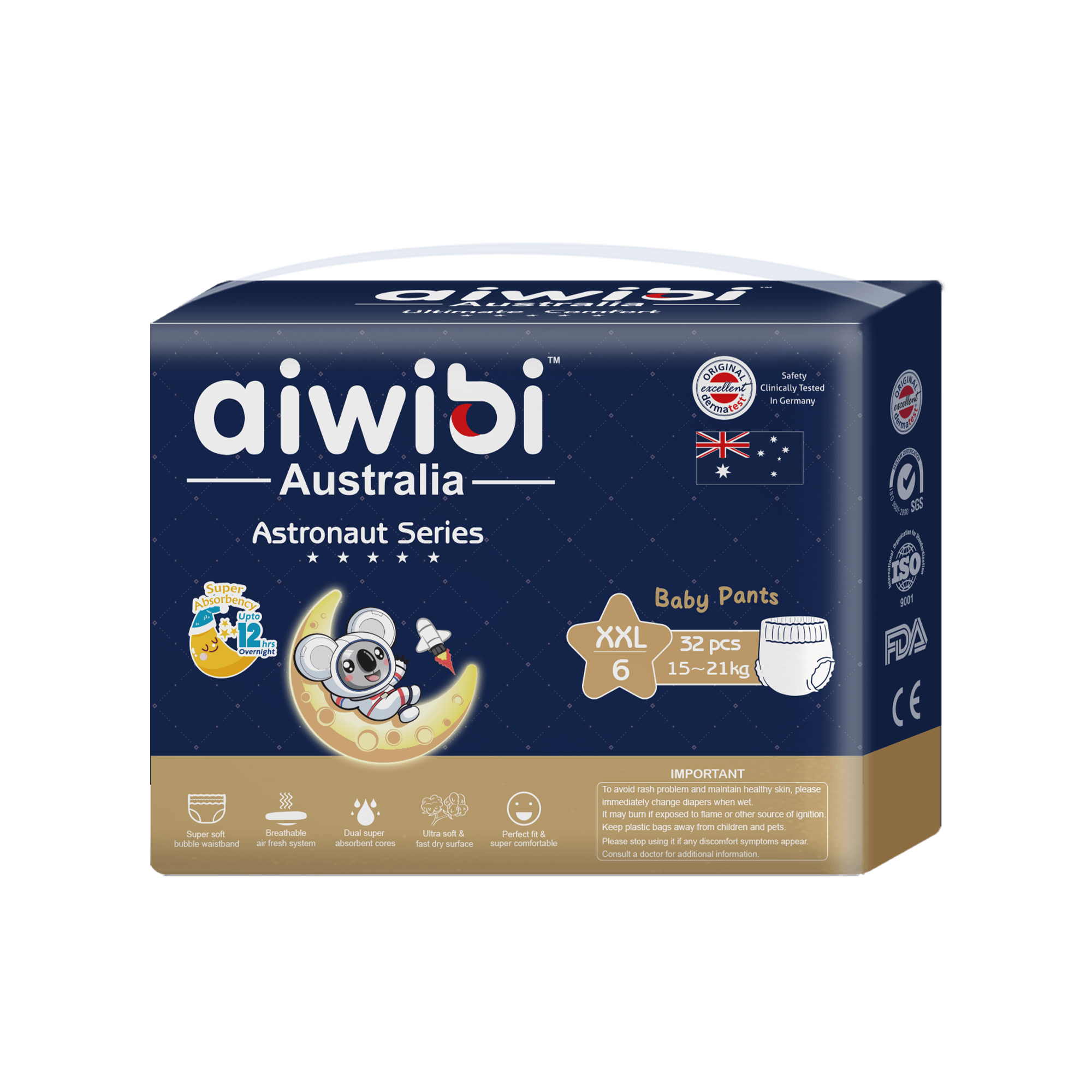 Astronaut Series Premium Disposable Baby Pants Size XXL