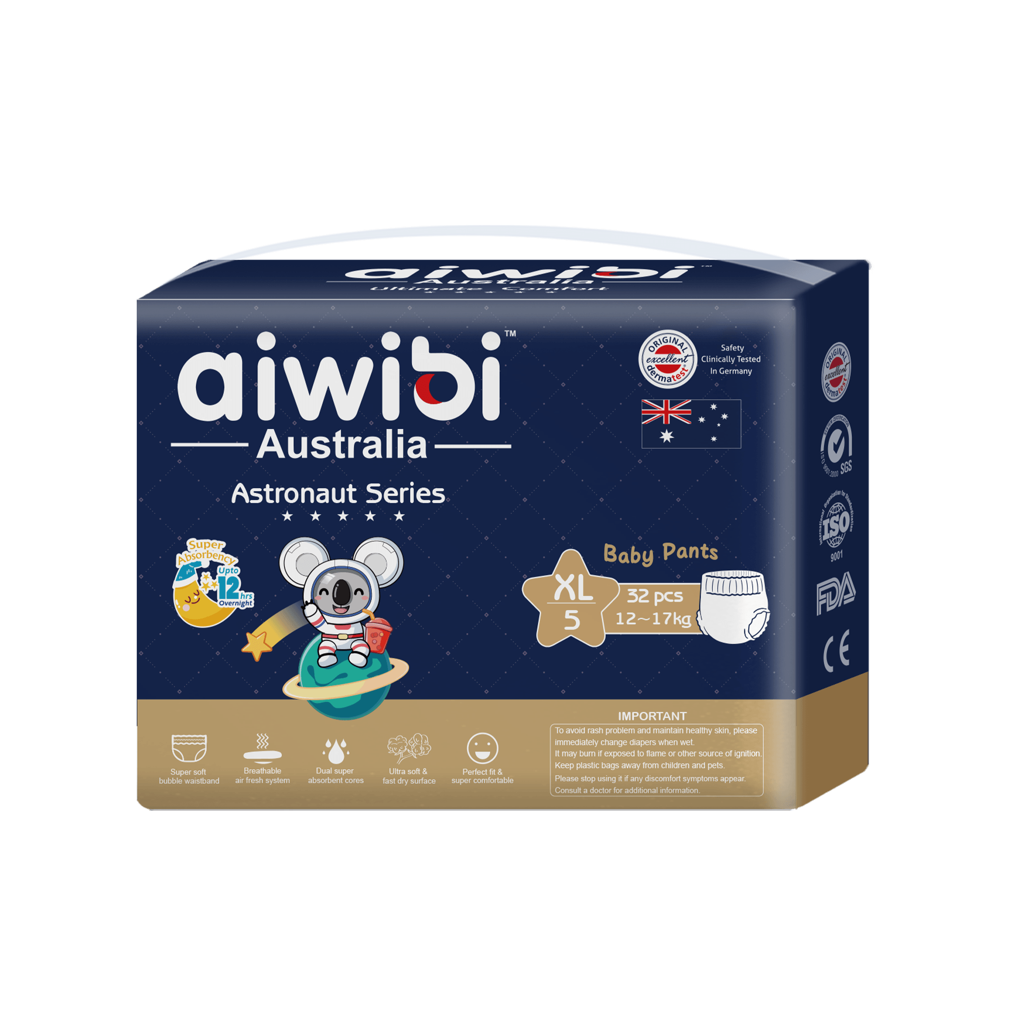 Astronaut Series Premium Disposable Baby Pants Size XL(extra-large)