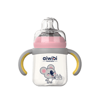 PPSU Heatresistance Anti-colic Feeding Bottles 240ml Pink Product Image.