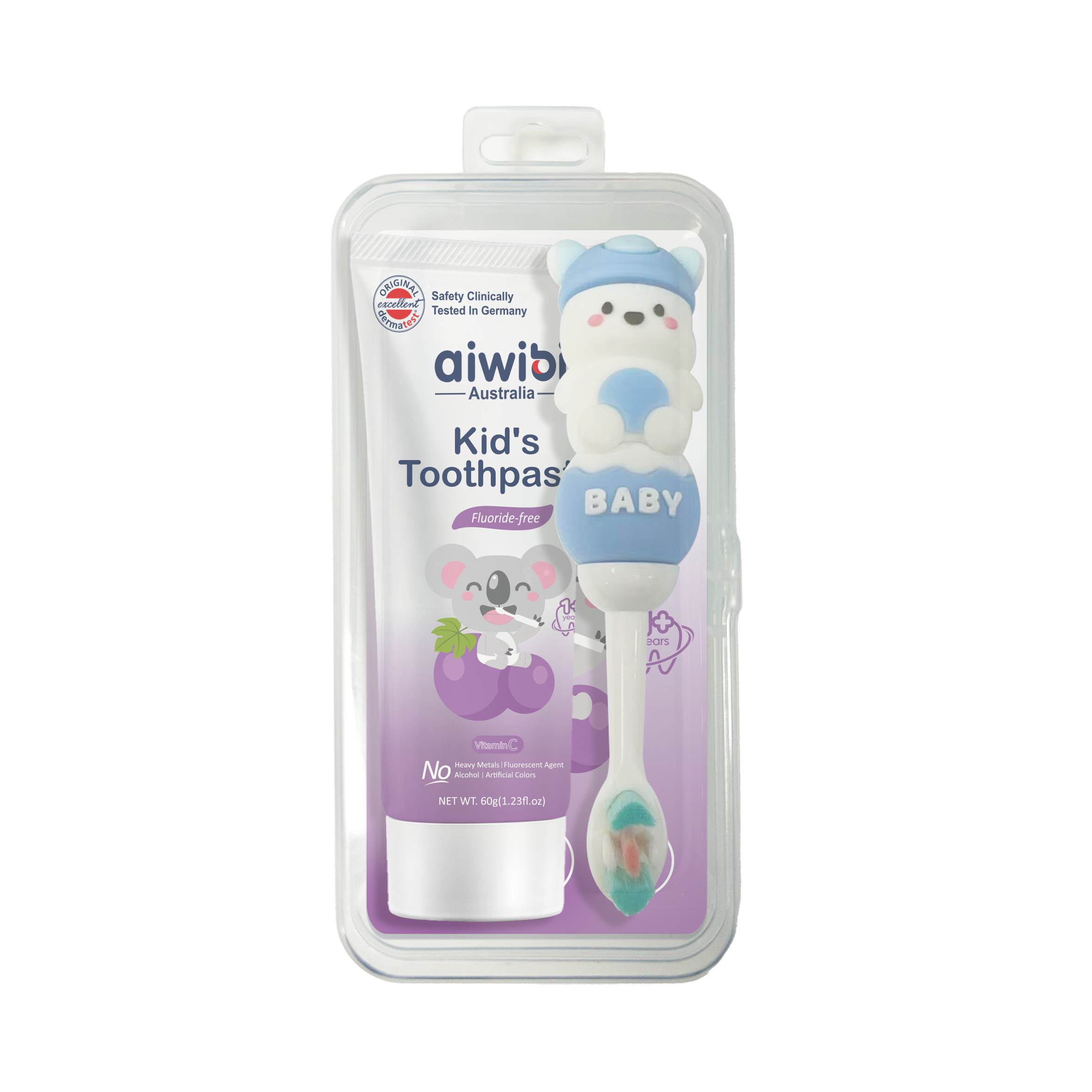 Baby Toothbrush & Toothbrush Set(Grape)