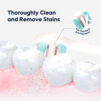 Aiwibi Baby Toothbrush designed with thousands of ultra-soft bristles and rounded tips for gentle care of tender gums. 