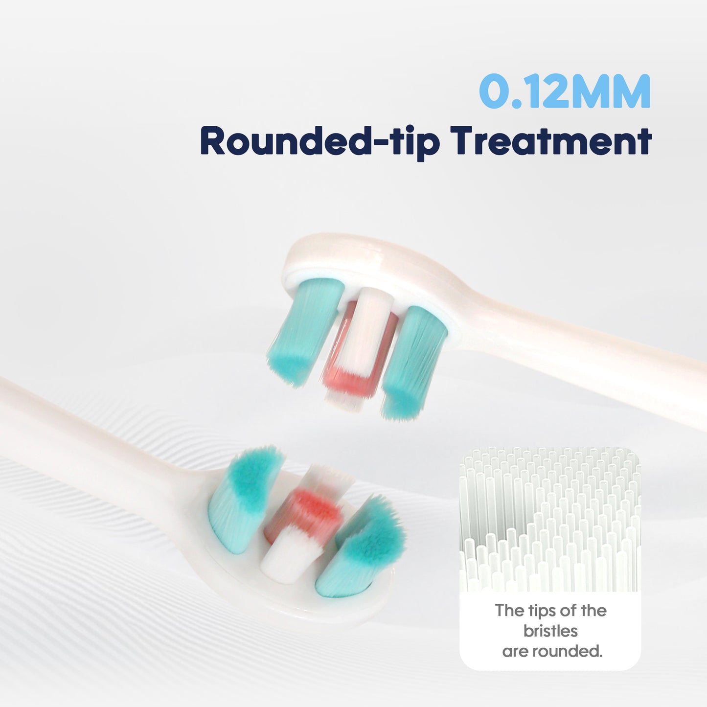 This child-safe toothbrush features thousands of ultra-soft bristles for gentle yet thorough cleaning and gum care.