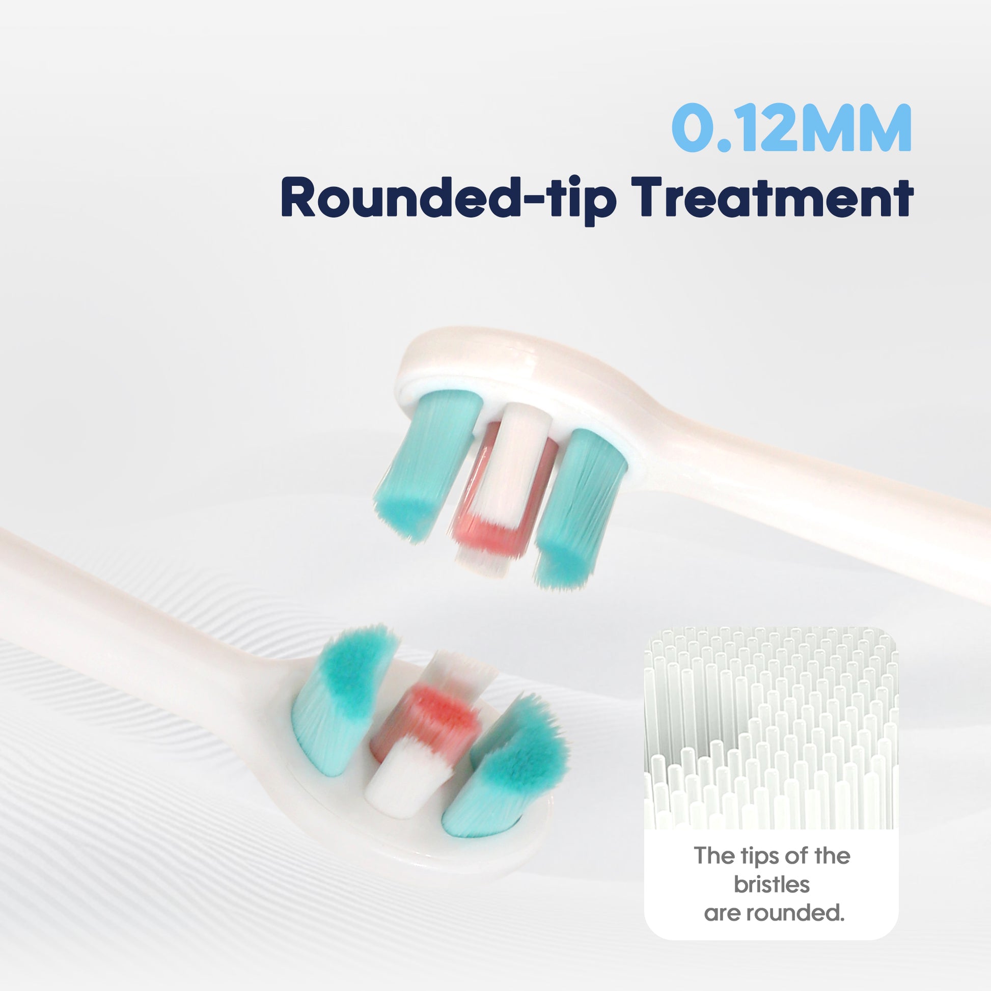 This child-safe toothbrush features thousands of ultra-soft bristles for gentle yet thorough cleaning and gum care.