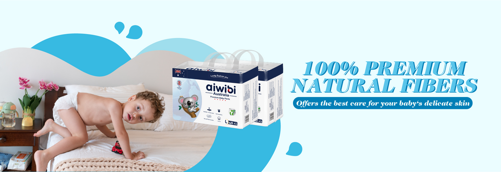 100% Premium Natural Fibers Diaper Banner