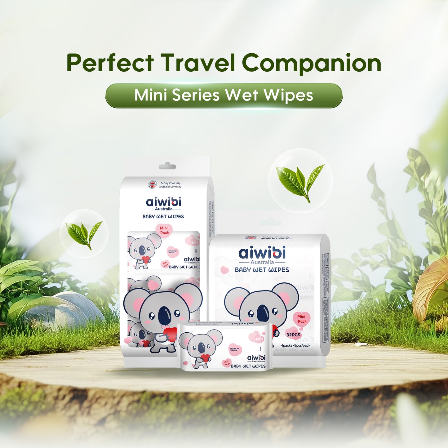 Aiwibi Mini Pocket Portable Wipes: Perfect mini wipes for on-the-go parents. 
