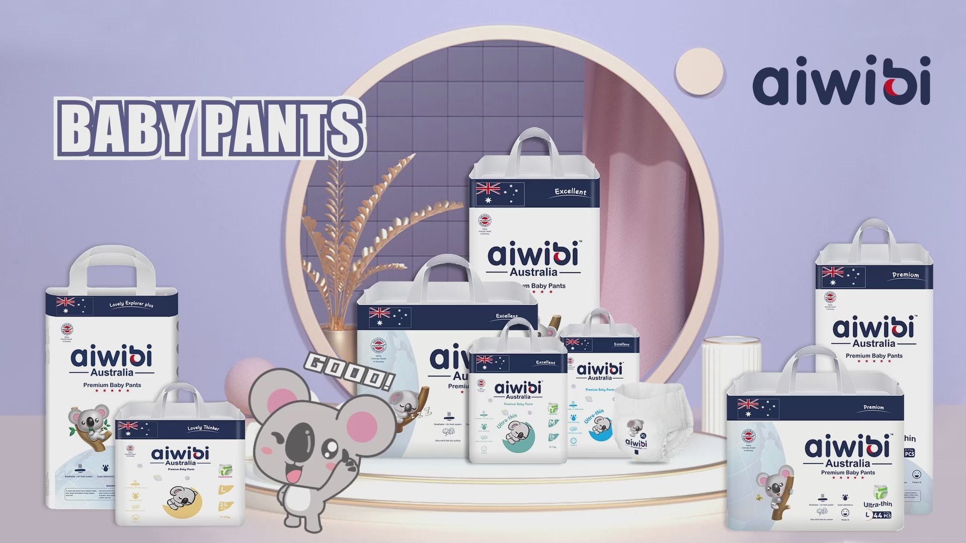 Load video: Aiwibi Comfy Guard Baby Pants Thoughtful Design and Absorbency &amp; Breathability Testing